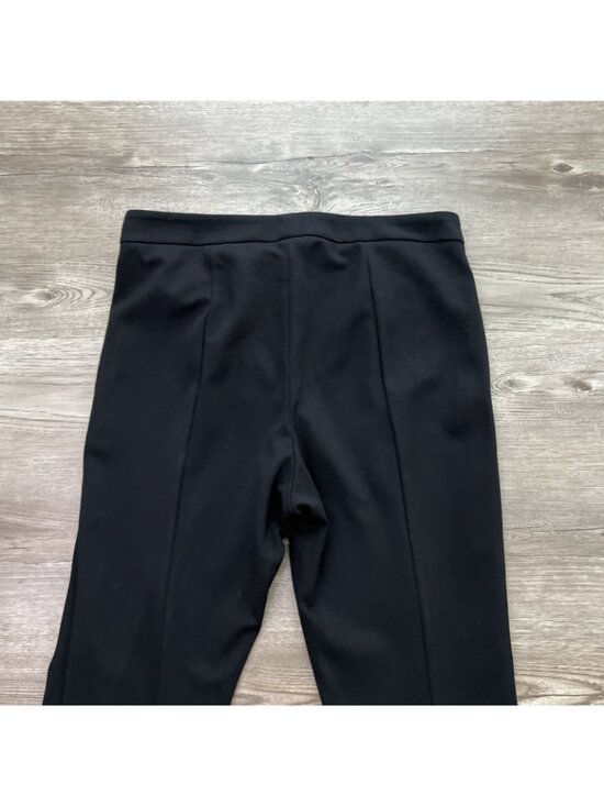 Vince Tapered Stove Pipe Pant Womens 6 Black Pintuck Ponte Full Length - Picture 14 of 16